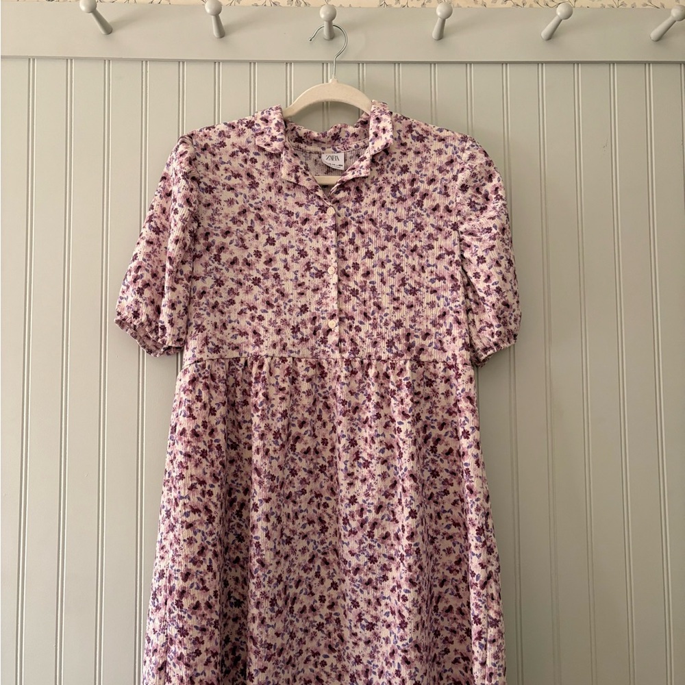 Floral Pink Girls Dress